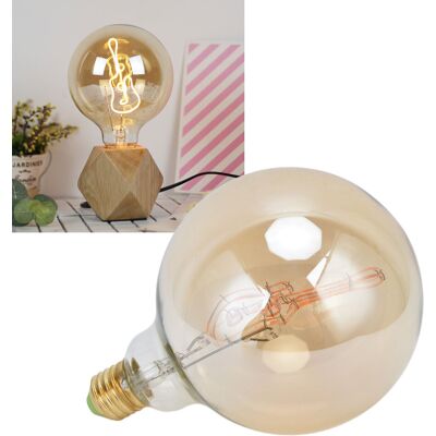 JUTE Ampoule Led Rétro Edison E27/e26 4w En Forme De Guitare, Ampoule G125 Pour Lampe De Bureau JUTE Ampoule Led Rétro Edison E27/e26 4w En Forme De Guitare, Ampoule G125 Pour Lampe De Bureau