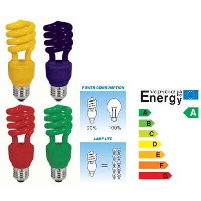 TRADE SHOP TRAESIO - Lampadina Colorata - Blau - Light bulb TRADE SHOP TRAESIO - Lampadina Colorata - Blau - Light bulb