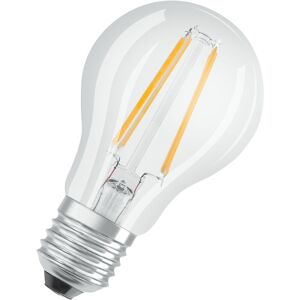 LED-Lampe, Sockel: E27, Warm White, 2700 k, 7 w, Ersatz für 60-W-Glühbirne, klar, led base classic a - Transparent - Osram