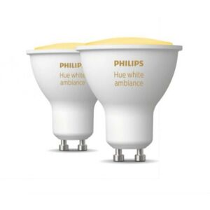 Zwei Philips Hue 34012100 929001953310-gu10 4,3w glühbirnen