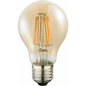 ETC-SHOP Vintage Leuchtmittel E27 Glühbirne led Retro Filament Leuchtmittel, Glas Amber, 7 Watt 630 Lumen 2200 Kelvin warmweiß, DxH 10,6x6 cm