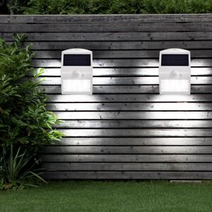 ETC-SHOP 2er Set led Solar Wand Leuchten Haus Tür Bewegungsmelder Down Strahler Garten Außen Lampen ETC-SHOP 2er Set led Solar Wand Leuchten Haus Tür Bewegungsmelder Down Strahler Garten Außen Lampen