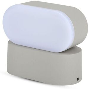 V-tac - 5w 160lm/w Ovale Led-wandleuchte Grau Mit Drehbarem Kopf Naturweiß Ip65 V-tac - 5w 160lm/w Ovale Led-wandleuchte Grau Mit Drehbarem Kopf Naturweiß Ip65