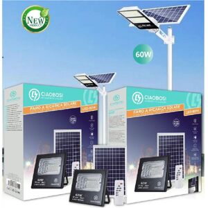 Trade Shop Traesio - Trade Shop - Faretto Led Pannello Solare Fotovoltaico 60w Mit Crepuscola Ip67 Led-9014 - Trade Shop Traesio - Trade Shop - Faretto Led Pannello Solare Fotovoltaico 60w Mit Crepuscola Ip67 Led-9014 -