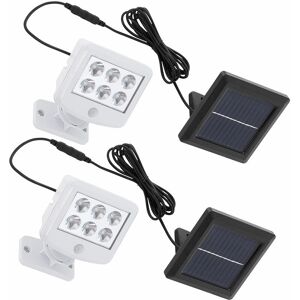 ETC-SHOP Solarlampen für Außen mit Bewegungsmelder Solar Lampen Außenbereich Garten, led Tageslichtweiß, h 12,8 cm, 2er Set ETC-SHOP Solarlampen für Außen mit Bewegungsmelder Solar Lampen Außenbereich Garten, led Tageslichtweiß, h 12,8 cm, 2er Set