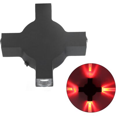 JUTE 4w Led-wandleuchte, Dekorativer Linearer Lichtstrahl Mit 4 Leds, Feuchtigkeitsbeständige Außenleuchte Für Wohnzimmer, Flur, Garten, Außenwand, Moderne Minimalistische Kreative Beleuchtung, Rotes Licht JUTE 4w Led-wandleuchte, Dekorativer Linearer Lichtstrahl Mit 4 Leds, Feuchtigkeitsbeständige Außenleuchte Für Wohnzimmer, Flur, Garten, Außenwand, Moderne Minimalistische Kreative Beleuchtung, Rotes Licht