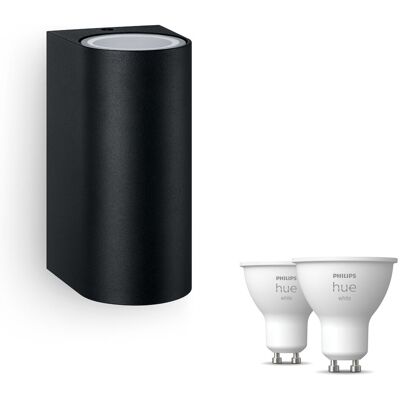 Philips Hue Nightingale Wandleuchte Außen Up & Down Gu10 (schwarz) Warmweißes Licht - White Philips Hue Nightingale Wandleuchte Außen Up & Down Gu10 (schwarz) Warmweißes Licht - White