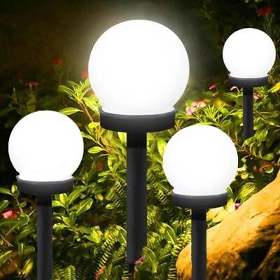 OEM Amoune Solar-gartenleuchten – 4 Runde Led-lampen – Außenbeleuchtung – Modernes Design – Solarbetrieben OEM Amoune Solar-gartenleuchten – 4 Runde Led-lampen – Außenbeleuchtung – Modernes Design – Solarbetrieben