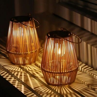 OEM Zwei Sets Rattan-solarlampen, Solarlaternen Für Den Außenbereich, Gartensolarlampen, Ip55 Wasserdicht, Geeignet Für Gärten, Terrassen, Veranden, Balkone Und Höfe. OEM Zwei Sets Rattan-solarlampen, Solarlaternen Für Den Außenbereich, Gartensolarlampen, Ip55 Wasserdicht, Geeignet Für Gärten, Terrassen, Veranden, Balkone Und Höfe.