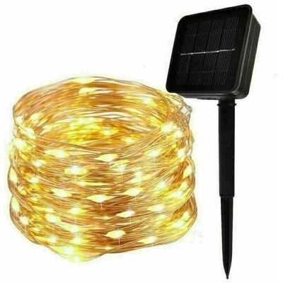 THSINDE Solar-lichterkette, 30 M, 300 Leds, Wasserdichte Solar-außenleuchte (warmweiß) THSINDE Solar-lichterkette, 30 M, 300 Leds, Wasserdichte Solar-außenleuchte (warmweiß)