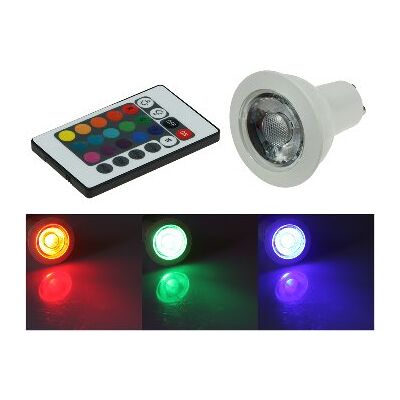 CHILITEC Led Strahler Gu10 Rgb, Fernbedienung, 3w CHILITEC Led Strahler Gu10 Rgb, Fernbedienung, 3w
