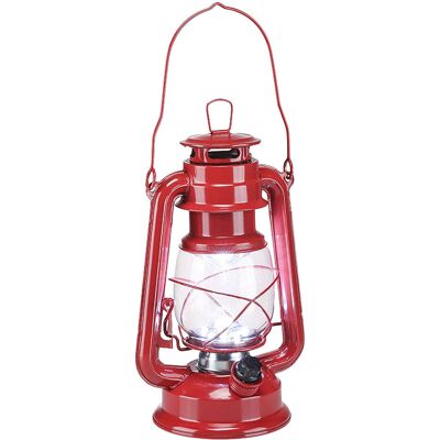 SPETEBO Led Sturmlaterne Rot - 15 Led - Batterie Camping Laterne Garten Lampe Leuchte SPETEBO Led Sturmlaterne Rot - 15 Led - Batterie Camping Laterne Garten Lampe Leuchte