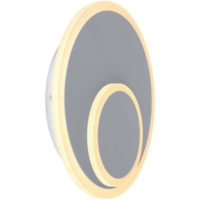 ETC-SHOP - LED Ring Lamp 16W - Grau - 25.5cm - Wandleuchte ETC-SHOP - LED Ring Lamp 16W - Grau - 25.5cm - Wandleuchte