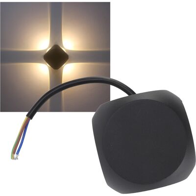 JUTE Aluminium-led-wandleuchte, Vierseitige Beleuchtung, Wasserdichte Und Feuchtigkeitsbeständige Quadratische Außenwandleuchte, Schlichte, Moderne Und Kreative Nachttischlampe, Dekorative Hofleuchte. JUTE Aluminium-led-wandleuchte, Vierseitige Beleuchtung, Wasserdichte Und Feuchtigkeitsbeständige Quadratische Außenwandleuchte, Schlichte, Moderne Und Kreative Nachttischlampe, Dekorative Hofleuchte.