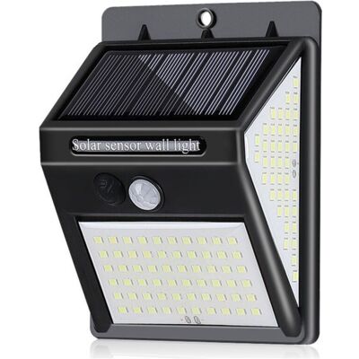 ENLENK Solarleuchte Für Außen, Wasserdichte Wandleuchte Mit Bewegungsmelder, 144 Led Solarlicht, Außenbeleuchtung, Sicherheitslampe ENLENK Solarleuchte Für Außen, Wasserdichte Wandleuchte Mit Bewegungsmelder, 144 Led Solarlicht, Außenbeleuchtung, Sicherheitslampe