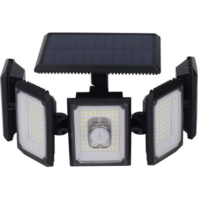 HEAT Solar-außenleuchte Mit 5 Leuchtenköpfen, Ip65 Wasserdicht, Infrarot-induktion, 300 Leds, Wandleuchte Für Den Garten HEAT Solar-außenleuchte Mit 5 Leuchtenköpfen, Ip65 Wasserdicht, Infrarot-induktion, 300 Leds, Wandleuchte Für Den Garten
