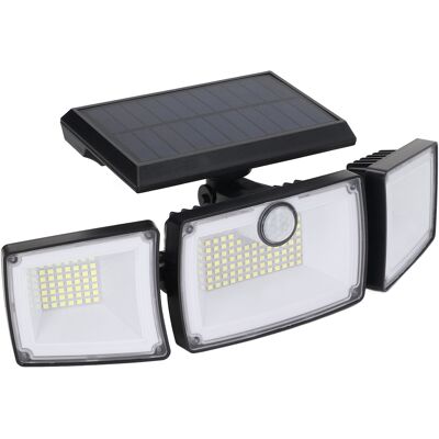 HEAT 3-flammige Solar-wandleuchte, 6 W, 7700 K, Ip65, Einstellbar, Hochempfindliche Solar-induktionsleuchte Für Haus, Tor, Garage, Hof HEAT 3-flammige Solar-wandleuchte, 6 W, 7700 K, Ip65, Einstellbar, Hochempfindliche Solar-induktionsleuchte Für Haus, Tor, Garage, Hof