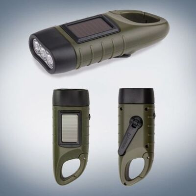 ENLENK Wiederaufladbare Kurbel-solar-taschenlampe, Led-außenleuchte Für Den Einsatz Als Notfall-led-taschenlampe ENLENK Wiederaufladbare Kurbel-solar-taschenlampe, Led-außenleuchte Für Den Einsatz Als Notfall-led-taschenlampe