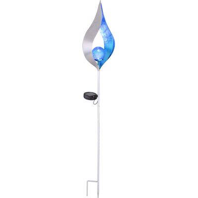 ETC-SHOP Solarlampen Für Außen Gartendeko Solarleuchte Solar Lampe Outdoor, Blauer Lichteffekt Tropfen Form Mit Glaskugel, 1x Led, Garten ETC-SHOP Solarlampen Für Außen Gartendeko Solarleuchte Solar Lampe Outdoor, Blauer Lichteffekt Tropfen Form Mit Glaskugel, 1x Led, Garten