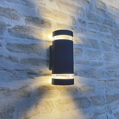 ARUM LIGHTING Torre Anthrazit Abgerundete Außenwandleuchte Ip54 ARUM LIGHTING Torre Anthrazit Abgerundete Außenwandleuchte Ip54