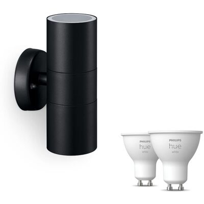 Philips Hue Kylis Wandleuchte Außen Up & Down Gu10 (schwarz) Warmweißes Licht - White Philips Hue Kylis Wandleuchte Außen Up & Down Gu10 (schwarz) Warmweißes Licht - White