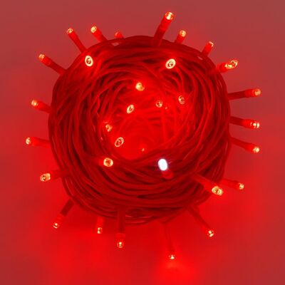 Ettroit 100 Led-lichterkette, 10 M, Rotes Licht, Rotes Kabel, Ip65, Ausziehbar, Weißer Blitzeffekt, Weihnachtsgirlande, Geschäfte, Balkon Ettroit 100 Led-lichterkette, 10 M, Rotes Licht, Rotes Kabel, Ip65, Ausziehbar, Weißer Blitzeffekt, Weihnachtsgirlande, Geschäfte, Balkon