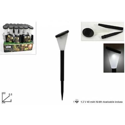 Trade Shop Traesio - Trade Shop - Solar Wiederaufladbare Lampe Garten Outdoor Led Taschenlampe 30 Cm Warmes Kaltes Licht - Trade Shop Traesio - Trade Shop - Solar Wiederaufladbare Lampe Garten Outdoor Led Taschenlampe 30 Cm Warmes Kaltes Licht -