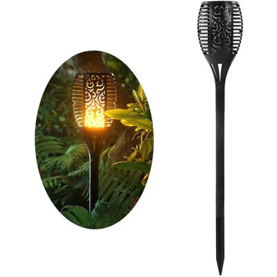 JUTE Solar-gartenleuchte (96 Led-flammenlicht, Dekorative Außenleuchte Zum Einstecken In Den Boden Für Garten Oder Hof Mit Sensor) JUTE Solar-gartenleuchte (96 Led-flammenlicht, Dekorative Außenleuchte Zum Einstecken In Den Boden Für Garten Oder Hof Mit Sensor)