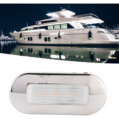 HEAT 12v Dc Led-wegeleuchte, Ovale Form, 3 Leds, Ip67 Wasserdicht, Für Boote, Wohnmobile, Warmweiß HEAT 12v Dc Led-wegeleuchte, Ovale Form, 3 Leds, Ip67 Wasserdicht, Für Boote, Wohnmobile, Warmweiß