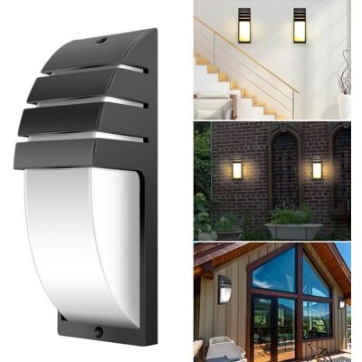 OEM 8-w-cob-led-wandleuchte, Wasserdicht Für Den Außenbereich – Schwarz – Aluminium – Warmweiß (2900–3100 K) OEM 8-w-cob-led-wandleuchte, Wasserdicht Für Den Außenbereich – Schwarz – Aluminium – Warmweiß (2900–3100 K)