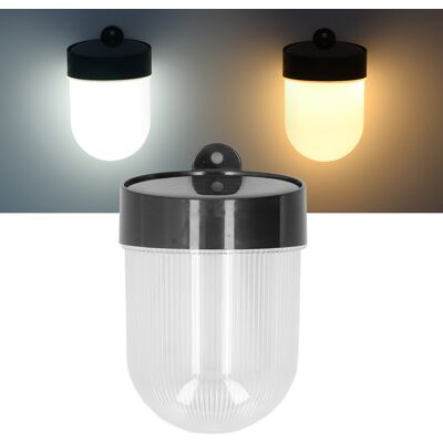 JUTE Solar-wandleuchte, Led-zaunleuchte, Wasserdichte Außenwandleuchte Mit Zwei Farbtemperaturen JUTE Solar-wandleuchte, Led-zaunleuchte, Wasserdichte Außenwandleuchte Mit Zwei Farbtemperaturen