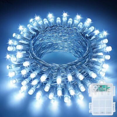 ZVD Batteriebetriebene Lichterkette Für Weihnachten, 3 M, 30 Leds, Weiß, Für Drinnen Und Draußen, Für Balkon, Garten, Schlafzimmer, Party ZVD Batteriebetriebene Lichterkette Für Weihnachten, 3 M, 30 Leds, Weiß, Für Drinnen Und Draußen, Für Balkon, Garten, Schlafzimmer, Party