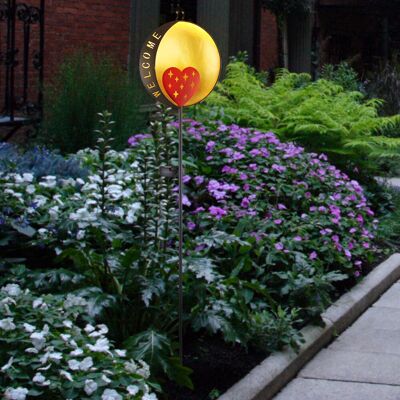 ETC-SHOP - Welcome - 78 cm - IP44 - Garten Solarleuchte im Freien ETC-SHOP - Welcome - 78 cm - IP44 - Garten Solarleuchte im Freien