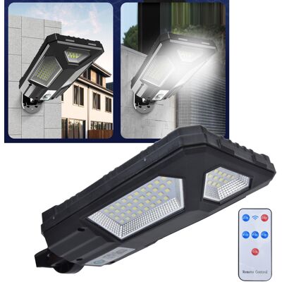 JUTE Solarbetriebene Wandleuchte Mit Bewegungsmelder, 87 Leds, Fernbedienung, Schutzart Ip65 (wasserdicht) Für Den Außenbereich, Ideal Für Höfe, Gärten, Einfahrten Und Straßenbeleuchtung. Solarbetrieben + JUTE Solarbetriebene Wandleuchte Mit Bewegungsmelder, 87 Leds, Fernbedienung, Schutzart Ip65 (wasserdicht) Für Den Außenbereich, Ideal Für Höfe, Gärten, Einfahrten Und Straßenbeleuchtung. Solarbetrieben +