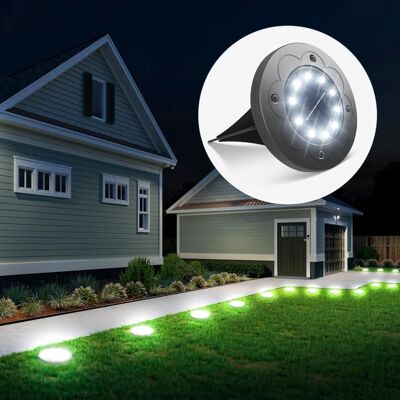 OEM 16er-pack Solar-außenleuchten, Schutzart Ip65, 16 Led-bodenleuchten, Automatische Schaltfunktion, Weißes Licht OEM 16er-pack Solar-außenleuchten, Schutzart Ip65, 16 Led-bodenleuchten, Automatische Schaltfunktion, Weißes Licht