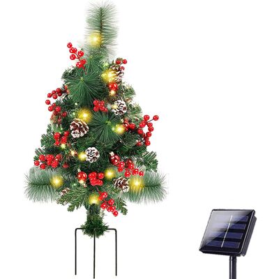 JUTE Neue Solar-weihnachtsbaumbeleuchtung, Gartenbeleuchtung, Bodenleuchte Für Baumzweige JUTE Neue Solar-weihnachtsbaumbeleuchtung, Gartenbeleuchtung, Bodenleuchte Für Baumzweige