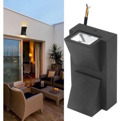 JUTE Wasserdichte, Doppelköpfige 12-w-außenwandleuchte, Moderne Und Minimalistische Led-wandleuchte Für Flure, Eingänge, Balkone, Innenhöfe Und Treppenhäuser. JUTE Wasserdichte, Doppelköpfige 12-w-außenwandleuchte, Moderne Und Minimalistische Led-wandleuchte Für Flure, Eingänge, Balkone, Innenhöfe Und Treppenhäuser.