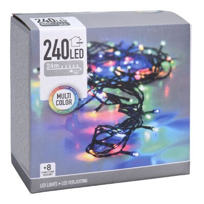 EDM Weihnachtslichterkette - 240 LED, 24 m, Multicolor EDM Weihnachtslichterkette - 240 LED, 24 m, Multicolor