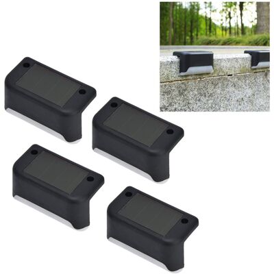 JUTE 4er-set Solar-außenleuchten Für Geländer, Led-treppenbeleuchtung, Led-stufenbeleuchtung, Dekorative Hofbeleuchtung, Leitleuchten, 4 Stück Pro Packung, Weißes Licht JUTE 4er-set Solar-außenleuchten Für Geländer, Led-treppenbeleuchtung, Led-stufenbeleuchtung, Dekorative Hofbeleuchtung, Leitleuchten, 4 Stück Pro Packung, Weißes Licht