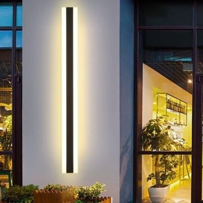 OEM Lange Led-wandleuchte Für Villen, Außenwandleuchte, Ip65 Wasserdicht, Langer Schwarzer Lichtstreifen, Gartenbeleuchtung, 80 Cm, Warmes Licht OEM Lange Led-wandleuchte Für Villen, Außenwandleuchte, Ip65 Wasserdicht, Langer Schwarzer Lichtstreifen, Gartenbeleuchtung, 80 Cm, Warmes Licht