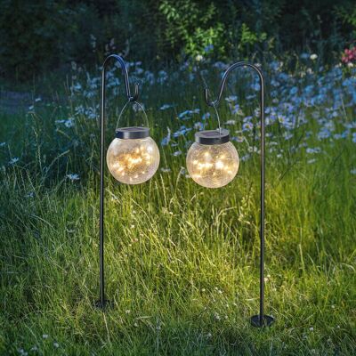 Solar Hängeleuchten Smart Globe Im 2er-set Wetterfest Outdoor 102314 - Esotec Solar Hängeleuchten Smart Globe Im 2er-set Wetterfest Outdoor 102314 - Esotec