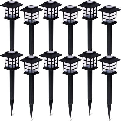 TRUVO Set Mit Zwölf Hellen, Hochwertigen, Regensicheren Led-solarleuchten Für Den Außenbereich, Geeignet Für Gehwege, Terrassen, Höfe, Rasenflächen Und Gärten (12 Stück) TRUVO Set Mit Zwölf Hellen, Hochwertigen, Regensicheren Led-solarleuchten Für Den Außenbereich, Geeignet Für Gehwege, Terrassen, Höfe, Rasenflächen Und Gärten (12 Stück)
