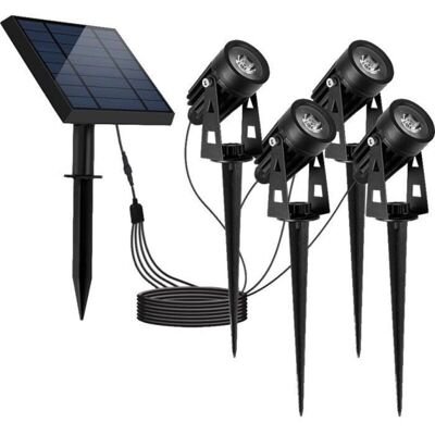 LUMISKY Solarspots 4er Set Vier Verbundene Roundy 200lm LUMISKY Solarspots 4er Set Vier Verbundene Roundy 200lm