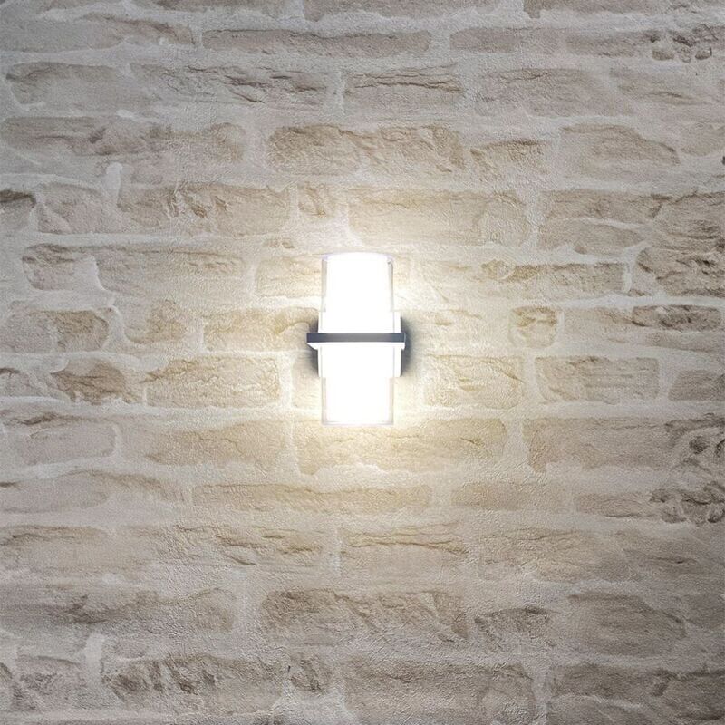 Arum Lighting - Outdoor, Bad, Indoor led Wandleuchte andrea 10W Eq 100W IP65 Température de Couleur: Blanc neutre 4000K