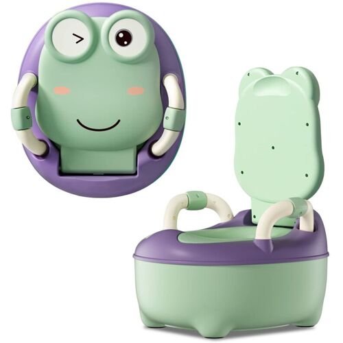 NAIZY Kindertöpfchen 48cm hoch Kindertoilette pp+pu Töpfchen mit abnehmbarem Behälter Baby Tolilette mit Spritzschutz&Armlehnen Toilettentrainer für