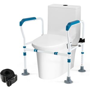 Aufstehhilfe Toilette, 6-fach Höhenverstellbar Bis 136kg Mit Rutschfesten Füßen Für Jede Toilette, Toilettenstützgestell Für Senioren & Behinderte, Wc Stützhilfe Mit Haltegriff - Costway Aufstehhilfe Toilette, 6-fach Höhenverstellbar Bis 136kg Mit Rutschfesten Füßen Für Jede Toilette, Toilettenstützgestell Für Senioren & Behinderte, Wc Stützhilfe Mit Haltegriff - Costway