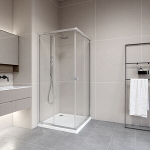 Duschkabine 90x90 Marwell Flexi 77-90x77-90-190 Cm Eckdusche Mit Hochwertigen Verstellbaren Alumuniumprofilen In Silber Matt Duschabtrennung Mit Aushängbare Duschkabine 90x90 Marwell Flexi 77-90x77-90-190 Cm Eckdusche Mit Hochwertigen Verstellbaren Alumuniumprofilen In Silber Matt Duschabtrennung Mit Aushängbare
