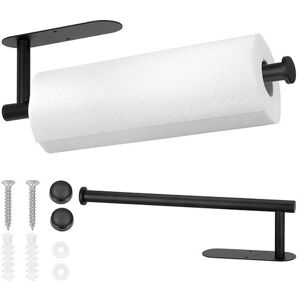 Springos Toilettenpapierhalter - 33,5cm Schwarz Edelstahl Modern Springos Toilettenpapierhalter - 33,5cm Schwarz Edelstahl Modern