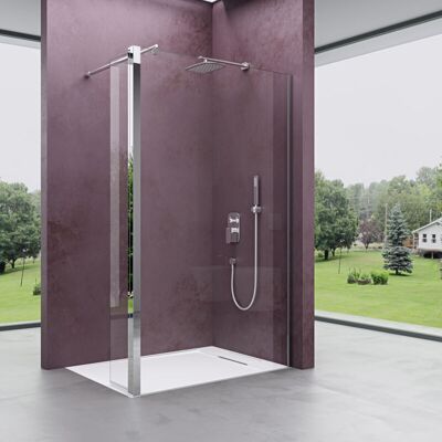 DOPORRO - MMBR1 - 130x200 cm - 8 mm Glas - Walk-In Shower DOPORRO - MMBR1 - 130x200 cm - 8 mm Glas - Walk-In Shower