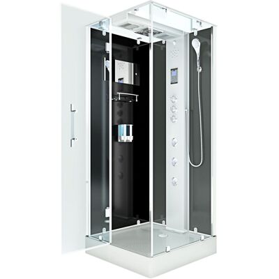 ACQUAVAPORE Dampfdusche Duschtempel Sauna Dusche Duschkabine D38-13l2-ec 90x90 Cm Mit 2k Scheiben Versiegelung ACQUAVAPORE Dampfdusche Duschtempel Sauna Dusche Duschkabine D38-13l2-ec 90x90 Cm Mit 2k Scheiben Versiegelung